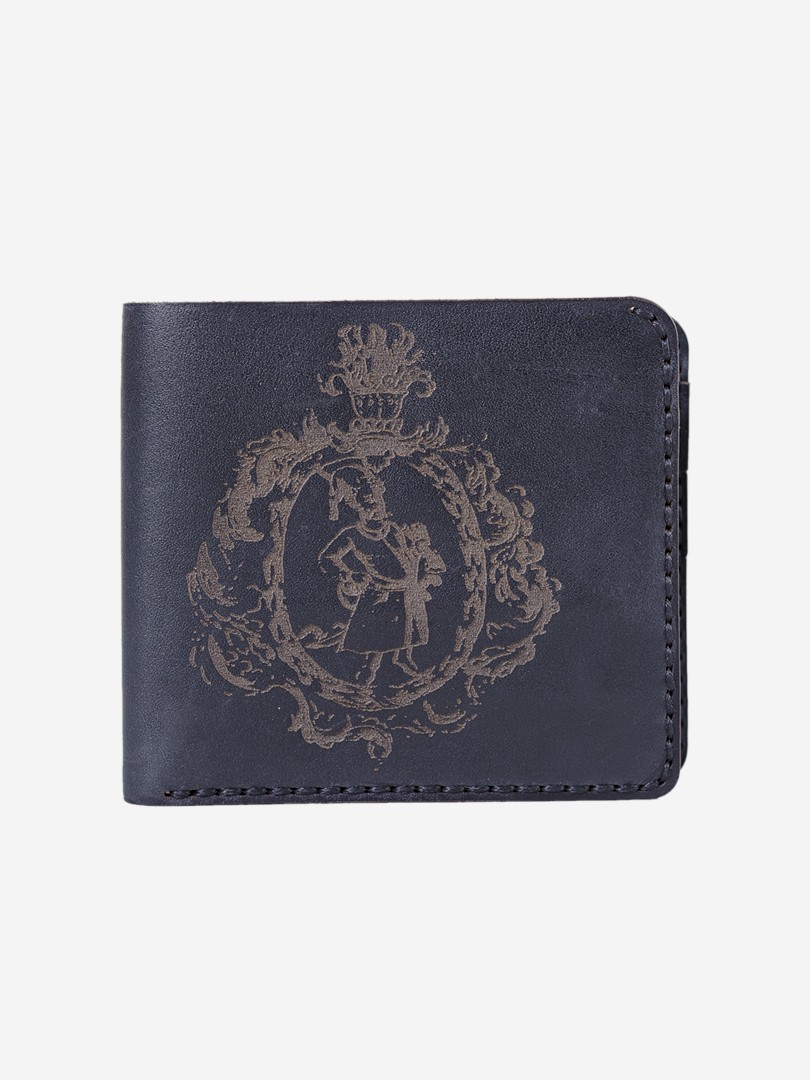 Чорне портмоне Kozak black Medium wallet з натуральної шкіри | franko.ua