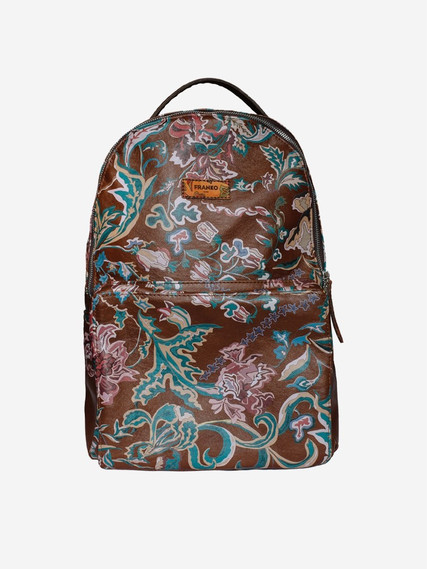 Flowers-pattern-brown-city-backpack-01